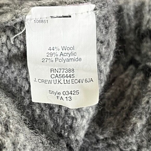 Madewell Gray Wool Blend Crewneck Sweater Size Small - Picture 7 of 8